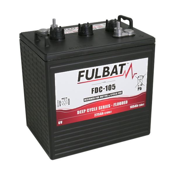 BATTERIE GOLFETTE FULBAT FDC-105 6V 225AH