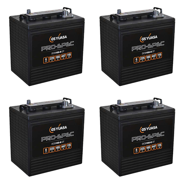 pack complet 24v 225ah lot de 4 batterie t105
