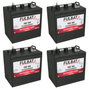 BATTERIE FULBAT FDC-105 6V 225AH Lot de 4 batteries