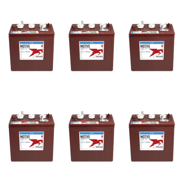 Batterie Trojan T125 6V 240Ah Lot de 6 Batteries