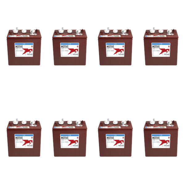 Batterie Trojan T125 6V 240Ah Lot de 8 Batteries