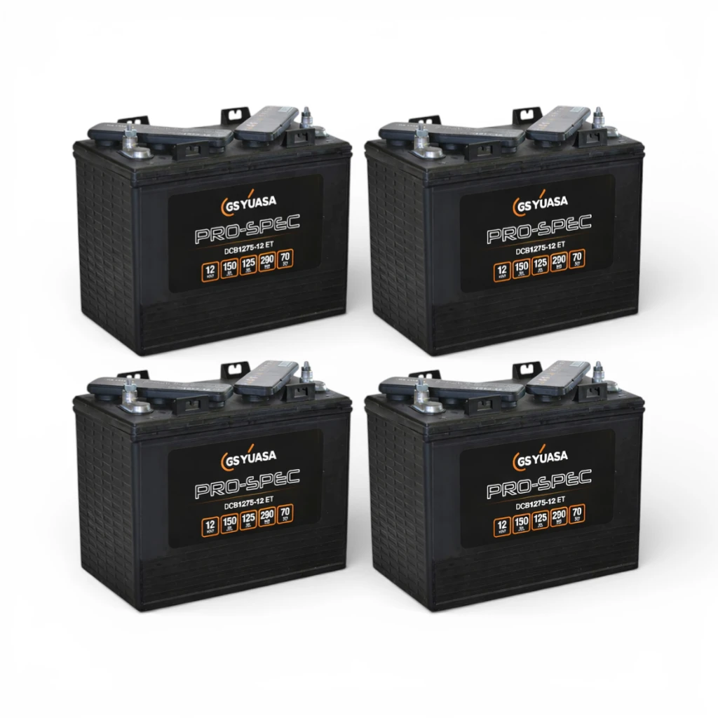 BATTERIE YUASA DCB1275-12 12V 150AH Lot de 4 Batteries