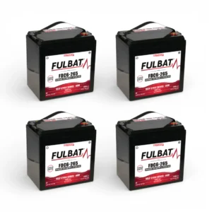Batterie Fulbat AGM Carbon FDC6-265 6V 265Ah Lot de 4 Batteries